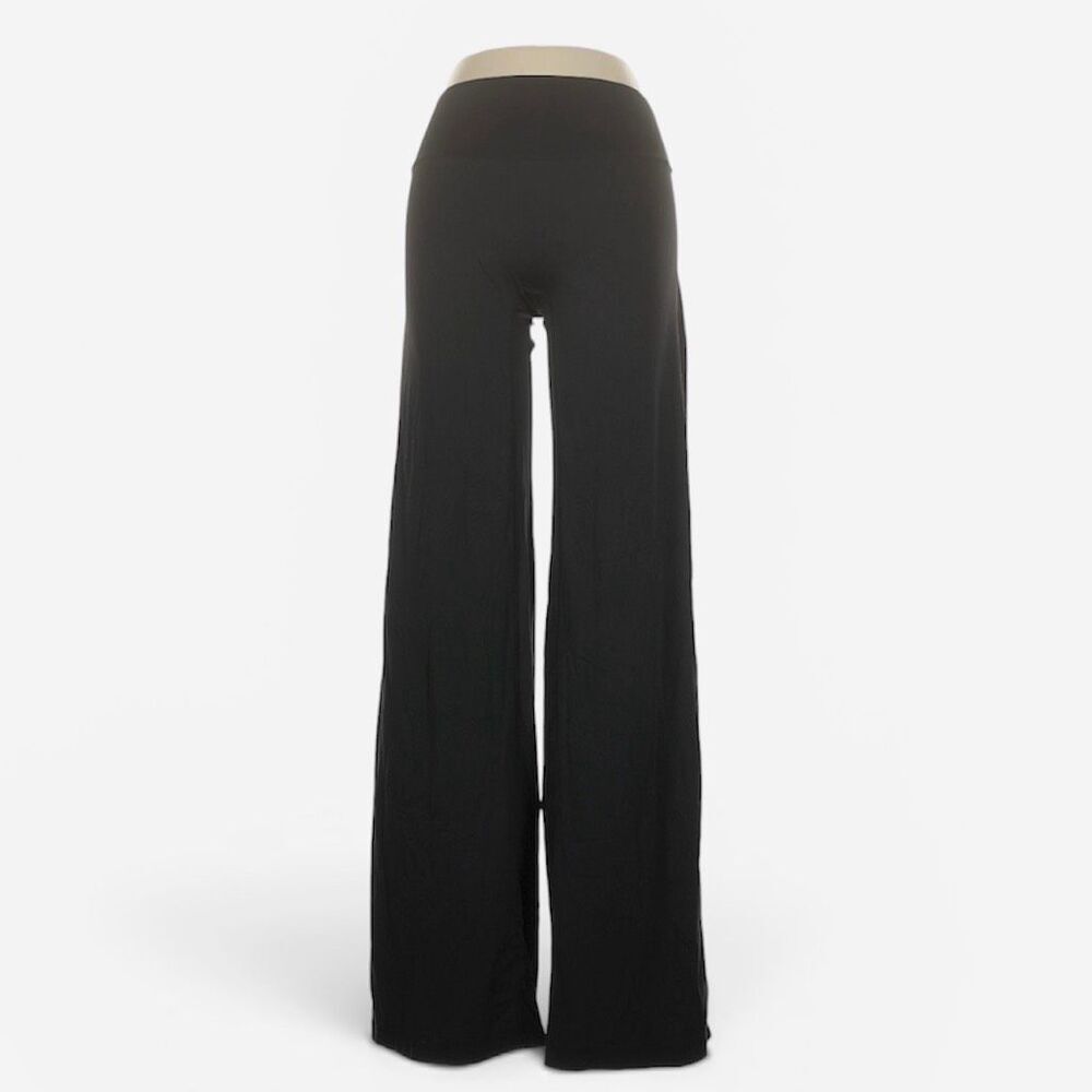 Unbranded Yoga Black Track Workout High Rise Pants Small Wide Leg